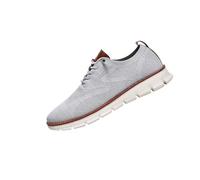 Breeze Men's Lightweight Mesh Casual Dress Sneakers, Soft Sole Business Casual Shoes for Travel, Office, Daily Wear (Gray,40)