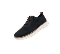 Breeze Men's Lightweight Mesh Casual Dress Sneakers, Soft Sole Business Casual Shoes for Travel, Office, Daily Wear (Black,50)