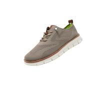 Breeze Men's Lightweight Mesh Casual Dress Sneakers, Soft Sole Business Casual Shoes for Travel, Office, Daily Wear (Khaki,46)
