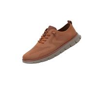 Breeze Men's Lightweight Mesh Casual Dress Sneakers, Soft Sole Business Casual Shoes for Travel, Office, Daily Wear (Orange,40)