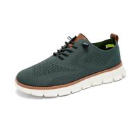 Breeze Shoes for Men - Business Casual Lightweight Oxford Sneakers for Workdays & Travel, Breathable Walking Footwear (Green,44)