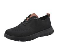 Breeze Shoes for Men, Lightweight Breathable Casual Oxfords, Comfortable Mesh Dress Sneakers for Walking & Business Travel (All Black,43)