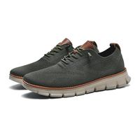 Breeze Shoes Oxford para Hombre con Cordones, Ligeros, Informales, cómodos, Zapatos para Caminar, Urban Breeze, Zapatillas de Deporte de Malla para Hombre, Zapatos de Negocios (Verde,44)
