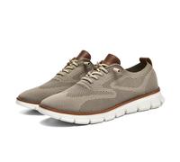 Breeze Shoes Oxford para Hombre con Cordones, Ligeros, Informales, cómodos, Zapatos para Caminar, Urban Breeze, Zapatillas de Deporte de Malla para Hombre, Zapatos de Negocios (Caqui,48)