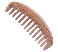 Breezelike No Static Handleless Sandalwood Wide Tooth Comb by Breezelike