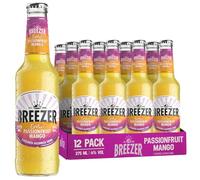 BREEZER Exotic Passionfruit Mango Bebidas Alcohólicas con Sabor a Mango y Maracuyá, 4% vol., 27,5 cl / 275 ml (pack de 12), Alcohol Premezclado en Botella Lista para Beber