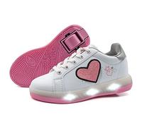 Breezy Rollers Zapatos Con Ruedas LED Para Niños y Niñas I Sistema de Clic Patentado I Zapatos Luminosos de Carretera Para Patines en Pocos Segundos