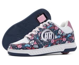 Breezy Rollers - Zapatos con ruedas para niños | Zapatillas con ruedas para niños | De zapatos de calle para niños a patines en cuestión de segundos | Sistema de clic patentado | Zapatillas con ruedas