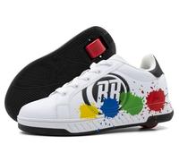BREEZY ROLLERS Zapatos con Ruedas para Niños | Zapatillas-Patines Infantiles | De Zapatos Callejeros a Patines en Segundos | Sistema de Clic Patentado | Zapatillas con Ruedas para Niñas y Niños