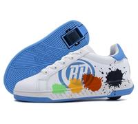 Breezy Rollers Zapatos con Ruedas para Niños | Zapatillas-Patines Infantiles | De Zapatos Callejeros a Patines en Segundos | Sistema de Clic Patentado | Zapatillas con Ruedas para Niñas y Niños