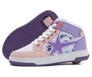 Breezy Rollers Zapatos con Ruedas para Niños | Zapatillas-Patines Infantiles | De Zapatos Callejeros a Patines en Segundos | Sistema de Clic Patentado | Zapatillas con Ruedas para Niñas y Niños