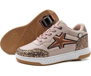 Breezy Rollers Zapatos con Ruedas para Niños | Zapatillas-Patines Infantiles | De Zapatos Callejeros a Patines en Segundos | Sistema de Clic Patentado | Zapatillas con Ruedas para Niñas y Niños