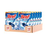 Bref Blue Activ Cloro Cesta WC (pack de 10 unidades), limpia baño para un WC siempre limpio y fresco, limpiador de baños con fórmula antical que elimina la suciedad