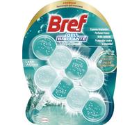 Bref Gel Brillante Lago Alpino Todo en 1 (2x42g), cesta en gel para una limpieza completa,colgadores WC para la limpieza del baño, frescor duradero y brillo radiante