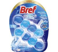 Bref Gel Brillante Océano Ártico Todo en 1 (2 unidades), cesta en gel para una limpieza completa,colgadores WC para la limpieza del baño, frescor duradero y brillo radiante