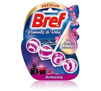 Bref Momentos de Relax Armonía Cesta WC (50g). Limpiador de Tazas de Inodoro con Aceites Esenciales, colgador WC con aroma relajante y duradero