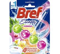 Bref Poder Activo Hawaii 50gr Cesta Higiénica WC - Pack de 10, Total: 10 Unidades 500gr