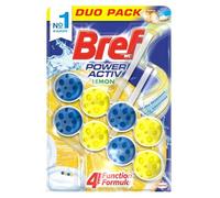 Bref Power Activ Duplo Limón Cesta WC - Paquete de 2 x 50 gr - Total: 100 gr