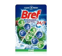Bref Power Activ Natura Cesta WC (2 unidades), limpia baño para un WC siempre limpio y fresco, limpiador de baños con fórmula antical que elimina la suciedad
