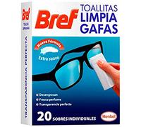 Bref Toallitas Limpiadoras para Gafas, Smartphones, Cámaras, Espejos y otros Dispositivos y Superficies 20 Unidades