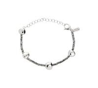 Breil B Rocks TJ3288 - Pulsera para mujer de hematita y acero inoxidable, color plateado, 15 cm, Länge: 15 cm, Acero inoxidable, No es una piedra preciosa