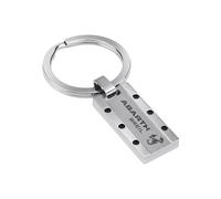 BREIL - Colección Abarth TJ3102 - Llavero para Hombre, Accesorios para Hombre - Llavero de Acero con Acabado de Espejo/Satinado y Cierre de Joyería