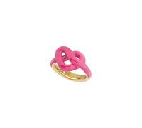 BREIL, Colección B&ME, Anillo para mujer, Anillo de acero pulido, con diseño minimalista, refinado y simbólico en forma de nudo, Idea de regalo, Talla 10, Rosa