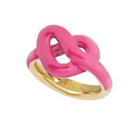 BREIL, Colección B&ME, Anillo para mujer, Anillo de acero pulido, con diseño minimalista, refinado y simbólico en forma de nudo, Idea de regalo, Talla 12, Rosa