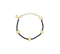 Breil, Colección B Rocks, pulsera de mujer con cadena de Sandstone azul, alternada con elementos de acero brillante, cierre de mosquetón, longitud ajustable, 21 cm, Acero inoxidable