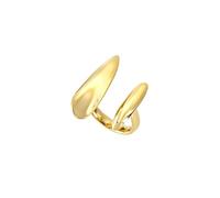 BREIL, Colección B Whisper, Anillo para mujer en acero pulido, fino, ligero y brillante, anillo abierto con elementos fluidos, Joyería para mujer