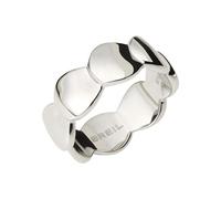 BREIL, Colección B Whisper, Alianza de Acero Pulido, Minimalista y Versátil, con Pequeños Elementos Superpuestos, Color Plata, Talla 18, Joyería para Mujer y Niña