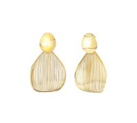 Breil, Colección B Whisper, Pendientes de Mujer Compuestos por 2 Elementos de Acero Pulido y Acero Cortado con Láser, Cierre de Mariposa, Idea de Regalo para Mujer
