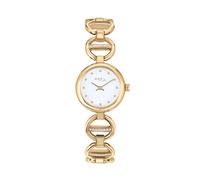 BREIL, Colección Camelia, Reloj de Mujer con Hora en Acero, Brazalete con Cristales, Esfera Blanca con Índices Esféricos, Longitud Ajustable hasta 25 mm