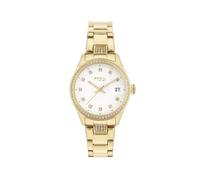 BREIL, Colección Classic Elegance, Reloj de Mujer Only Time, Esfera Blanca con Cristales Brillantes, Práctico Cierre desplegable de 19 cm, Ideas de Regalos para Mujer