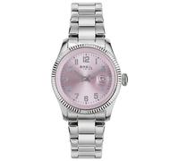 BREIL, Colección Classic Elegance, Reloj para Mujer, Movimiento de Cuarzo Only Time, con Correa de Acero, Esfera Redonda, Cierre Plegable, Diámetro 30 mm, Color Rosa Suave
