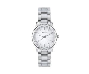 BREIL, Colección Dozen, Reloj Minimal Time Only para Mujer, con Brazalete de Acero Pulido y Bisel Facetado, Resistente al Agua, Caja de 32 mm, Cierre con Botones