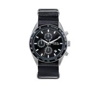 BREIL, Colección Echo, Cronógrafo para Hombre, Caja de Acero con Acabado Bilux, Bisel con Disco de Aluminio, Esfera con Efecto Rayos de Sol, Índices y Agujas Luminosos, Caja de 42 mm