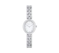 BREIL, Colección ECLAT, Reloj para Mujer, Reloj Solo Hora de Acero Pulido, Esfera Blanca con Índices de Cristal, Resistente al Agua 5 ATM, Caja Ovalada de 21 x 31,12 mm, Idea de Regalo para Mujer