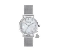 BREIL, Colección Emily, Reloj de Mujer con Hora en Acero, Charm y Cristales, Pulsera de Malla con Efecto Diamante, Caja de 30 mm, Cierre Deslizante, Idea de Regalo para Mujer
