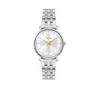 BREIL, Colección Esme, Reloj para Mujer en Acero Pulido, Esfera con Efecto Rayo de Sol, Índices y Agujas Dorados, Movimiento Seiko PC21, Longitud Ajustable hasta 28 mm