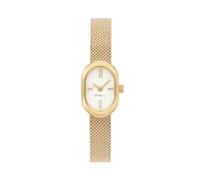BREIL, Colección Evanesse, Reloj para Mujer, Reloj con Caja Ovalada de Acero Pulido, Esfera Blanca, Caja de 25 mm, Resistente al Agua hasta 30 m, Movimiento de Cuarzo, Práctico Cierre Desplegable