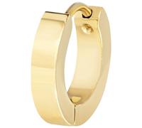 Breil, Colección Gritty, Pendiente Individual para Hombre de Acero Pulido de Colores, Minimal, con Práctico Cierre de Clip, Color Negro, Talla Única, Diámetro 13,5 mm, Joyería para Hombre