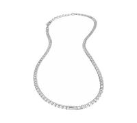 BREIL, Colección Groovy, Collar para Hombre, Cadena de Plata para Hombre, en Acero Pulido, con práctico Cierre de mosquetón, Ideas de Regalos para Hombres y niños, joyería, Talla 43-47 cm, Plata