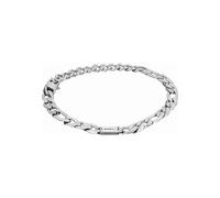 BREIL, Colección Groovy, Pulsera para Hombre, Joya de Acero Satinado, Práctico Cierre de Mosquetón, Ideas de Regalos para Hombres y Niños, Talla única 21 cm, Plata