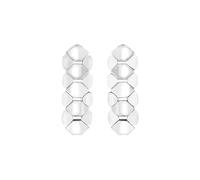 Breil, Colección Hexagonia, Pendientes de Mujer con Forma de Hexágono de Acero Pulido, Cómodos y Ligeros, Cierre de Mariposa, Largo 5,2 cm, Idea de Regalo para Mujer