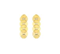 Breil, Colección Hexagonia, Pendientes de Mujer con Forma de Hexágono de Acero Pulido, Cómodos y Ligeros, Cierre de Mariposa, Largo 5,2 cm, Idea de Regalo para Mujer