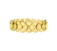 BREIL, Colección Hexagonia, Pulsera para mujer de acero pulido semirrígido con eslabones hexagonales, cierre de joyería, longitud ajustable