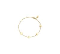 BREIL, Colección Kilos of Love, Pulsera Mujer, Joya Mujer en Acero IP Dorado, Cadena Fina con Pequeños Corazones Personalizados, Ideas de Regalos Originales para Mujer, Oro