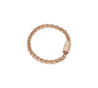 BREIL, colección Magnetic, pulsera de mujer Small Wave, en acero pulido IP color rosa, con cadena de púas y práctico cierre magnético, color oro rosa, tamaño 19 cm