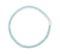 Breil, Colección Magnetica System, gargantilla mujer de acero pulido efecto espejo y piedras naturales, práctico cierre con imán, idea regalo mujer, Talla única, Acero inoxidable, Cristal